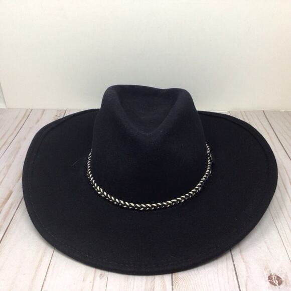 Stetson American Buffalo Collection Black Wool Felt 3X Cowboy Hat Size 7 1/8 - Picture 1 of 7